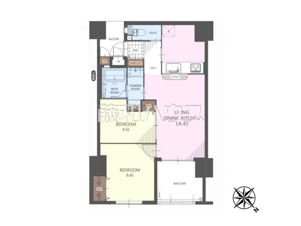 間取図　【プレミアムコート浦添牧港】