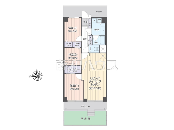 間取図　【 恒陽鷺宮マンション】