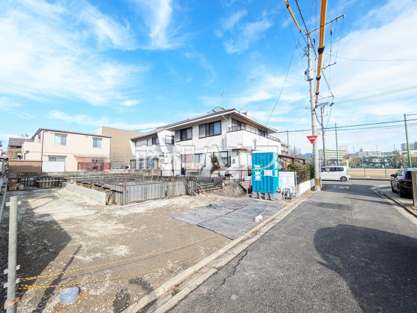 接道状況および現場風景　【福岡市東区千早２丁目】
