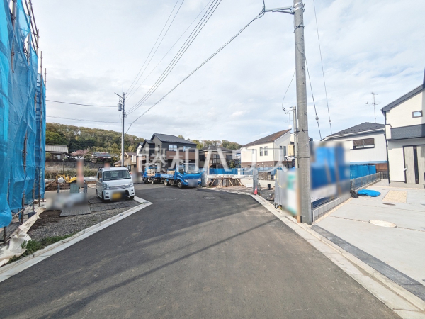 接道状況および現場風景　【八王子市石川町】