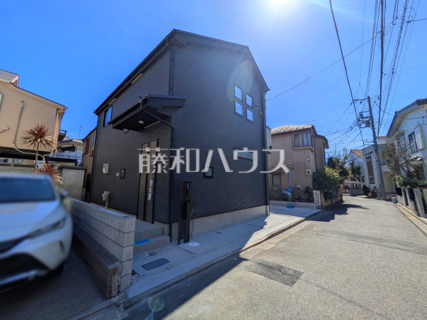 接道状況および現場風景　【三鷹市中原４丁目】