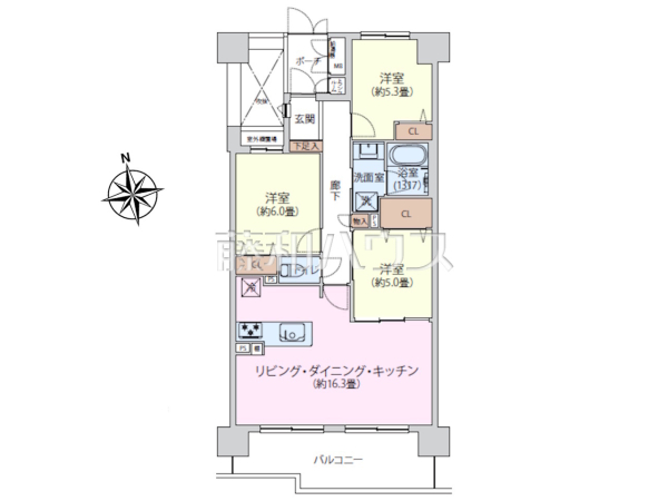 間取図　【ファミールスクエア八王子】