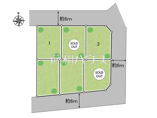 全体区画図　【武蔵村山市神明１丁目】