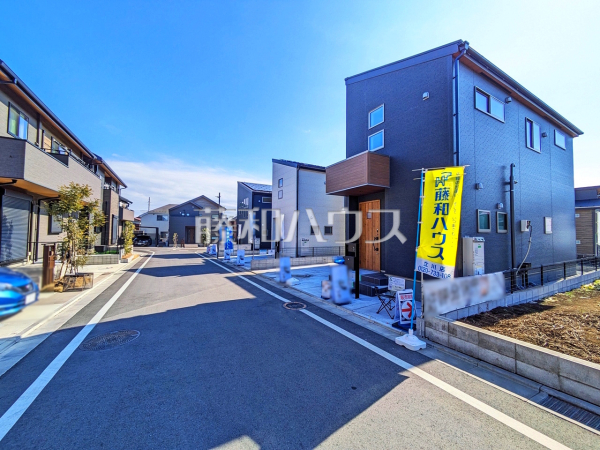 接道状況および現場風景　【武蔵村山市神明１丁目】
