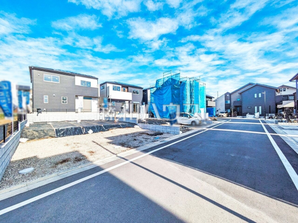 接道状況および現場風景　【武蔵村山市神明１丁目】