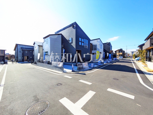 接道状況および現場風景　【武蔵村山市神明１丁目】