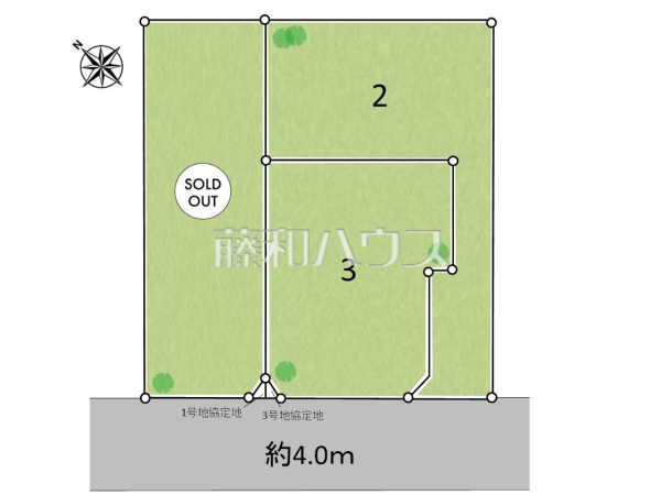 全体区画図　【日野市多摩平３丁目】