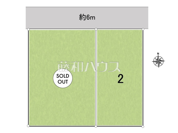 全体区画図　【所沢市東所沢１丁目】