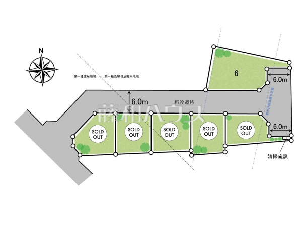 全体区画図　【練馬区南大泉１丁目】