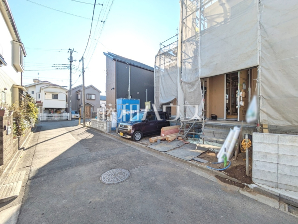 接道状況および現場風景　【武蔵村山市大南３丁目】