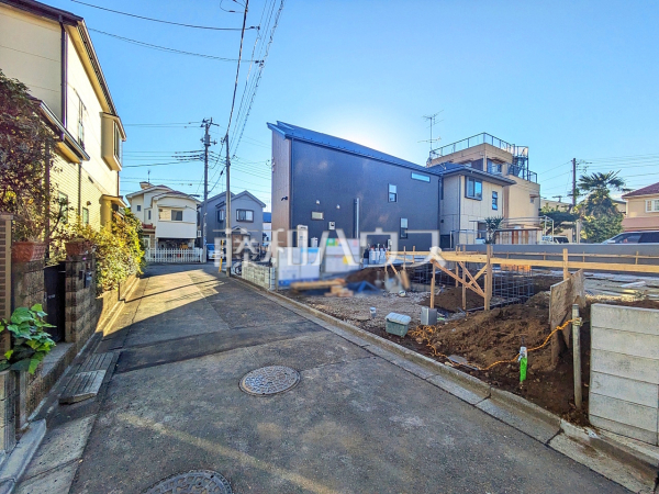 接道状況および現場風景　【武蔵村山市大南３丁目】