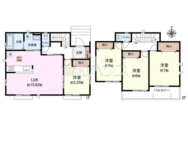 間取図　【北名古屋市熊之庄牛流】