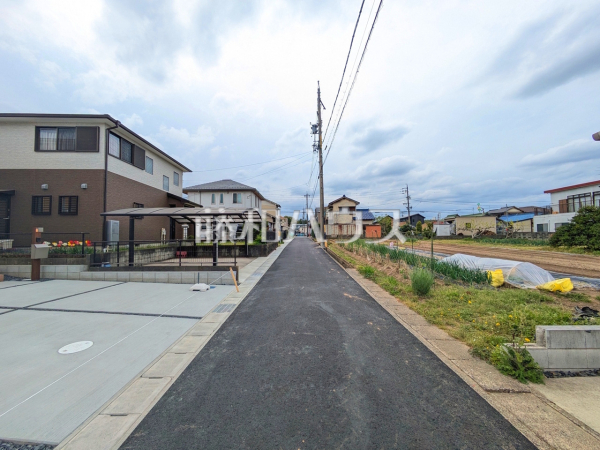接道状況および現場風景　【春日井市坂下町４丁目】