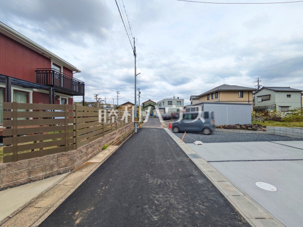 接道状況および現場風景　【春日井市坂下町４丁目】