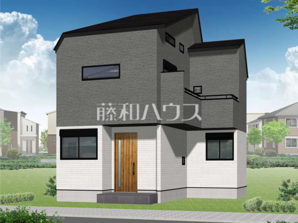 2号棟　完成予想図（外観）　【所沢市大字下安松】