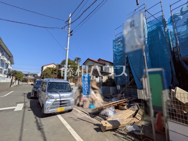 接道状況および現場風景　【小金井市東町１丁目】