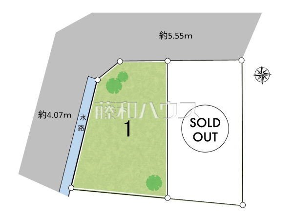 全体区画図　【北名古屋市六ツ師松葉】