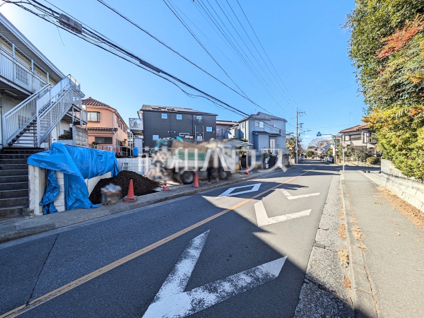接道状況および現場風景　【東村山市恩多町１丁目】