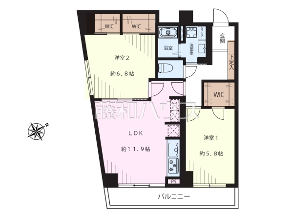 間取図　【 プリンスマンション】