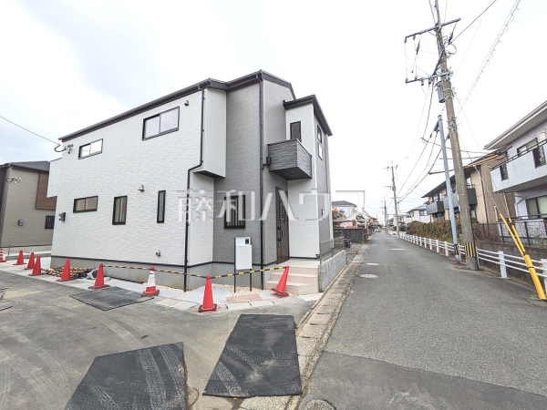 6号棟　接道状況および現場風景　【福岡市西区横浜１丁目】