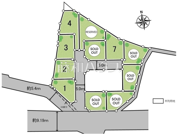 全体区画図　【八王子市館町】