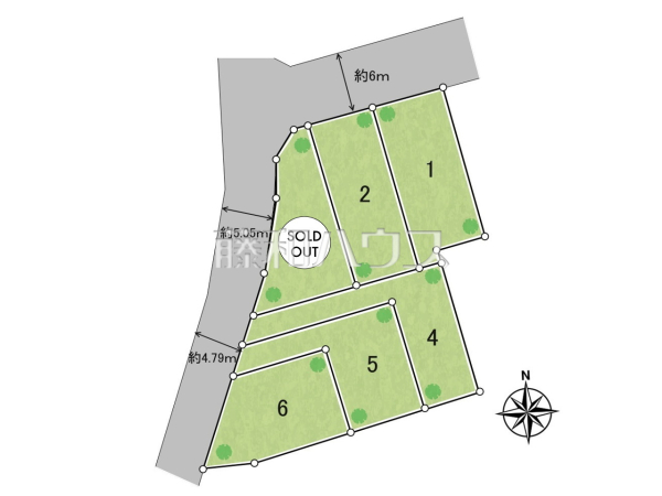 全体区画図　【新座市野寺１丁目】