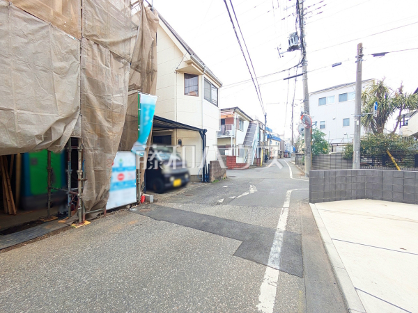 接道状況および現場風景　【新座市栗原５丁目】