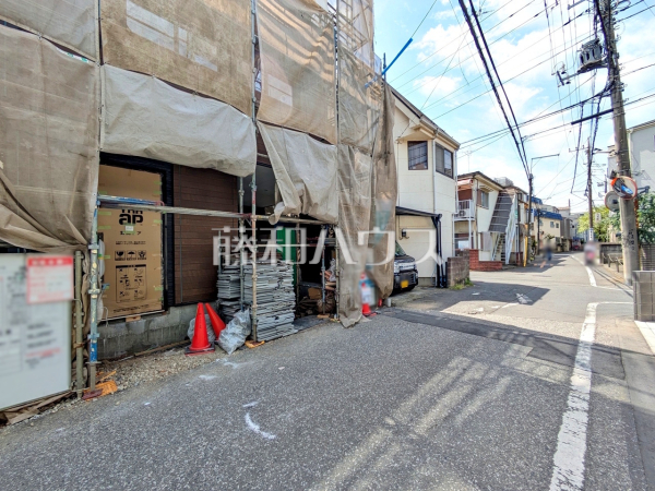 接道状況および現場風景　【新座市栗原５丁目】