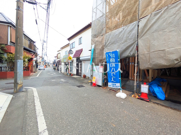 接道状況および現場風景　【新座市栗原５丁目】