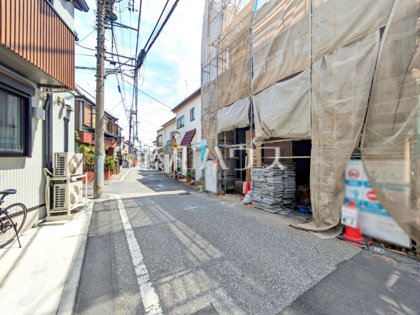 接道状況および現場風景　【新座市栗原５丁目】