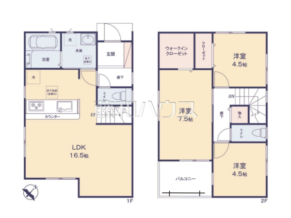 間取図　【新座市野火止３丁目】