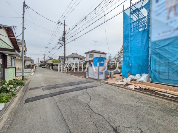 接道状況および現場風景　【昭島市上川原町３丁目】