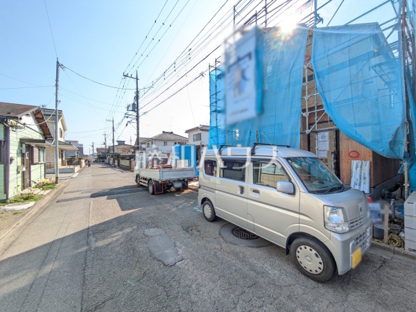 接道状況および現場風景　【昭島市上川原町３丁目】