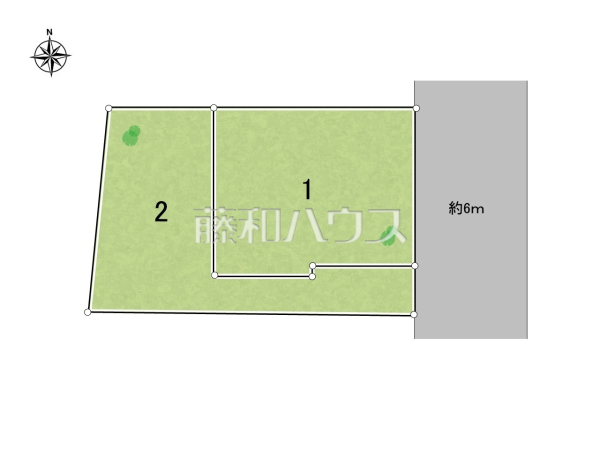 全体区画図　【昭島市上川原町３丁目】