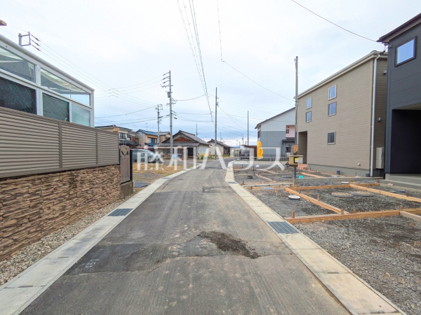接道状況および現場風景　【春日井市熊野町】