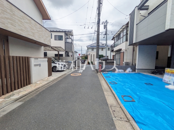 接道状況および現場風景　【練馬区石神井町７丁目】