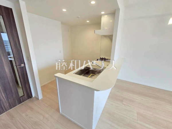 キッチン　【プレミスト宜野湾大謝名】
※シーリングライトはディスプレイとなります。