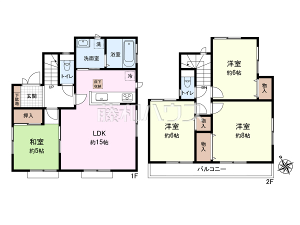 間取図　【東久留米市八幡町３丁目】 物件の事、諸費用の事など、小さな疑問もお気軽にご連絡・ご相談下さい。 