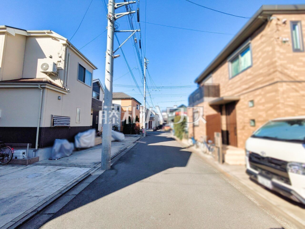 接道状況および現場風景　【東久留米市八幡町３丁目】