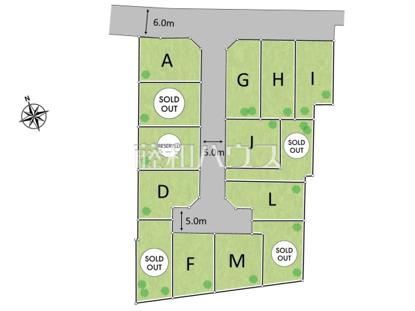 全体区画図　【小平市上水本町２丁目】
