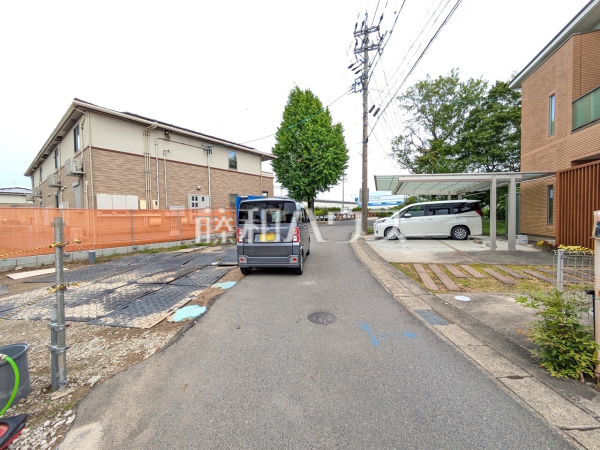 接道状況および現場風景　【小牧市大字二重堀】