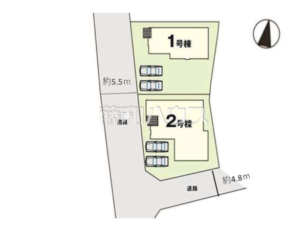 全体区画図　【福岡市西区太郎丸２丁目】