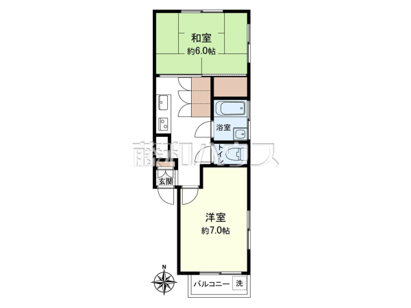 間取図　【西荻第二ローヤルコーポ】
