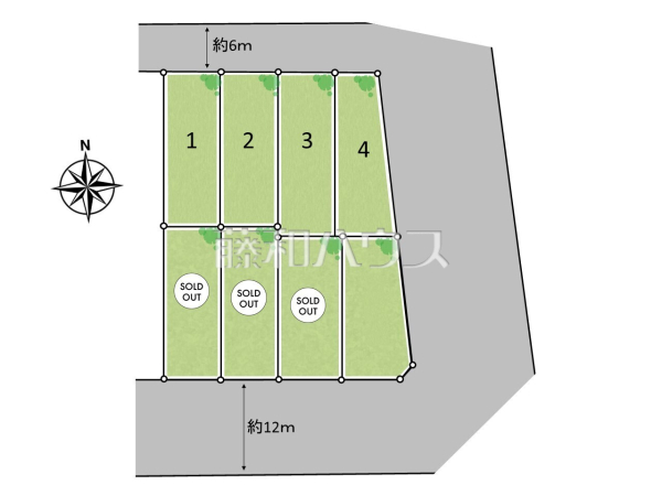 全体区画図　【日野市西平山３丁目】