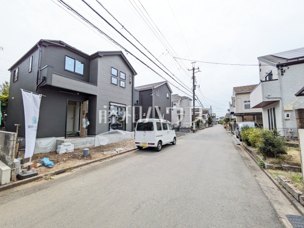 接道状況および現場風景　【小平市上水新町２丁目】
