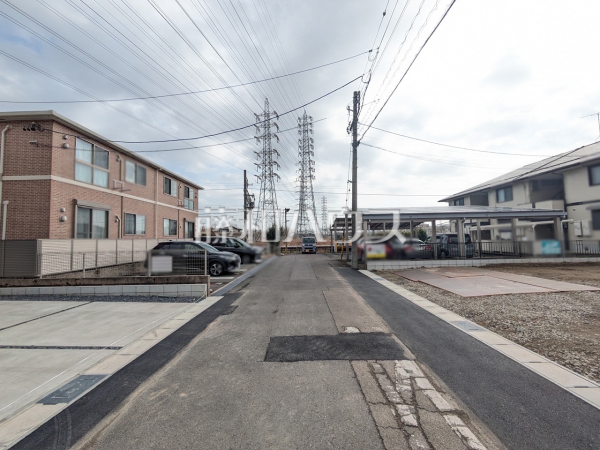 接道状況および現場風景　【岩倉市大山寺町神田】