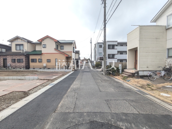 接道状況および現場風景　【岩倉市大山寺町神田】