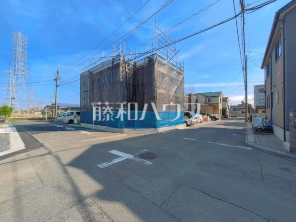 接道状況および現場風景　【岩倉市大山寺町神田】