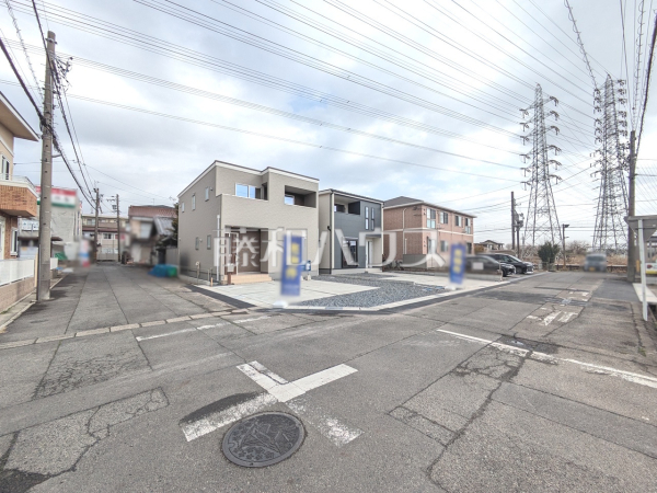 接道状況および現場風景　【岩倉市大山寺町神田】