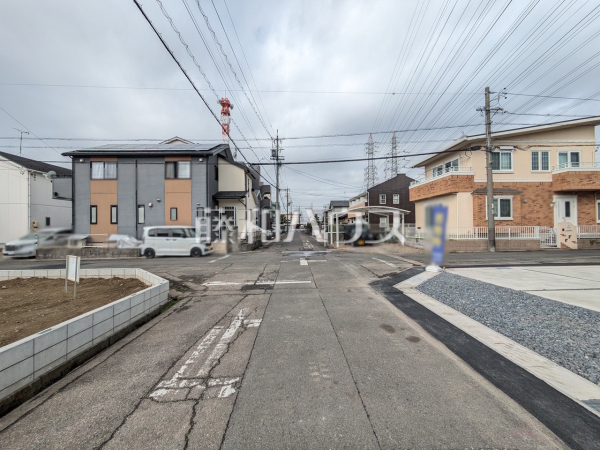接道状況および現場風景　【岩倉市大山寺町神田】